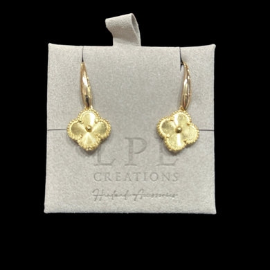 Gold Floral Earrings