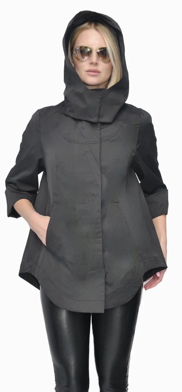 Nia 100% Waterproof Jacket - Black