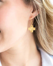 Load image into Gallery viewer, Susan Shaw Mini Square Cross Earrings