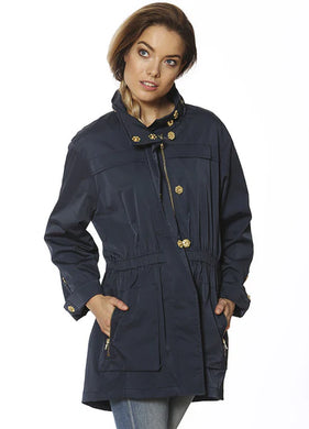 Anna 100% Waterproof Raincoat - Navy