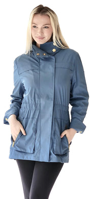 Anna 100% Waterproof Raincoat - French Blue