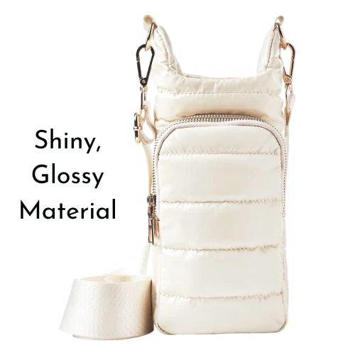 Ivory Glossy HydroBag with Solid Strap
