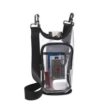 Load image into Gallery viewer, Clear Stadium  HydroBag with Black Trim &amp; Strap