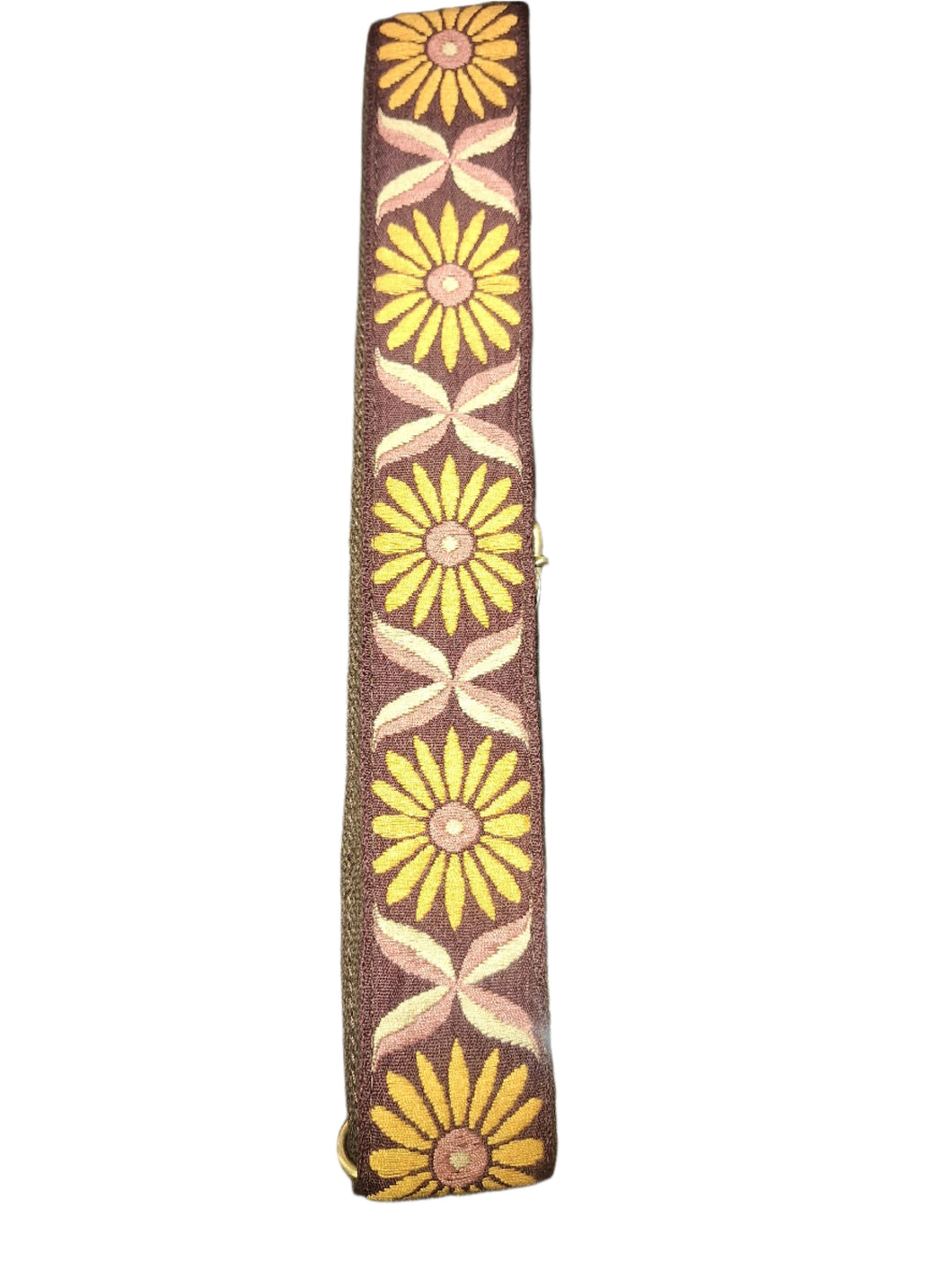 Susan Joy Purse Guitar Strap - Yellow Daisy 2