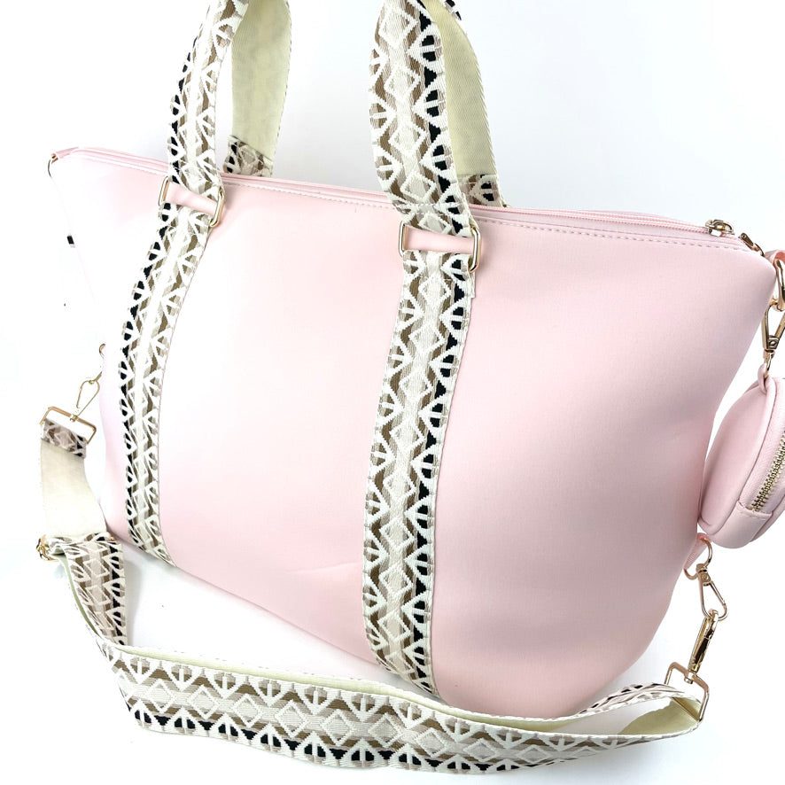Light Pink Large Duffle Bag