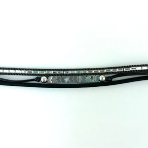 Magnetic Clasp Multi Bracelet (Black)