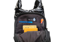 Load image into Gallery viewer, Black Glossy Crossbody HydroBag with Interchangeable Strap