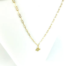 Load image into Gallery viewer, Gold Cross Paperclip Chain Necklace