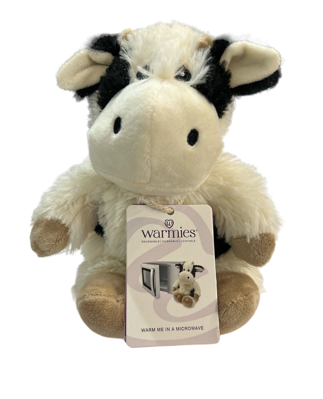 Black and White Cow Warmies Junior