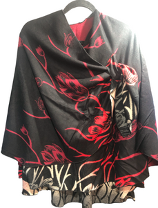 Cashmere Reversible "Buckle" Shawl code:39