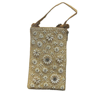 Club Bag - Gold Pearl Floral