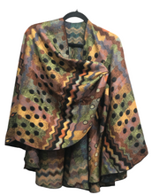 Load image into Gallery viewer, Cashmere Reversible &quot;Buckle&quot; Shawl Code:23